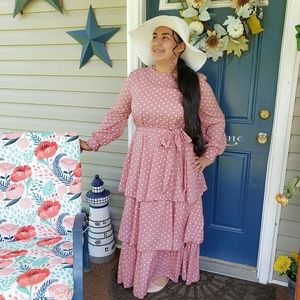 β’Pink layered Dressβ’